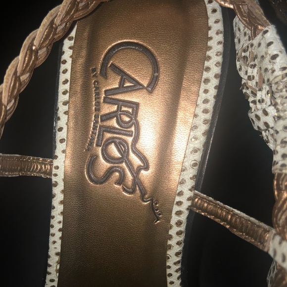 Carlos Santana stilettos, cream color, size 5.5 - Picture 3 of 3